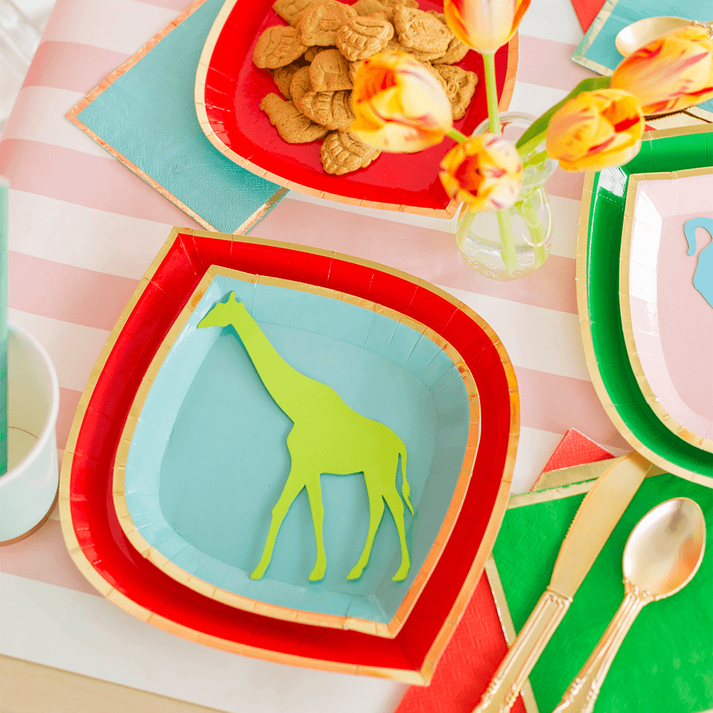 Posh Ruby Kiss Plates - 2 Size Options, Shopsweetluluss