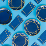 Enchanté Navy Guest Napkins from Jollity & Co