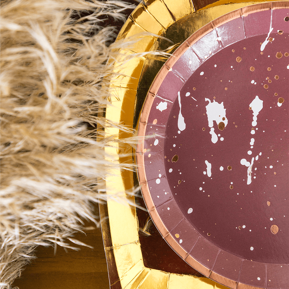Posh Gold To Go Plates - 3 Size Options
