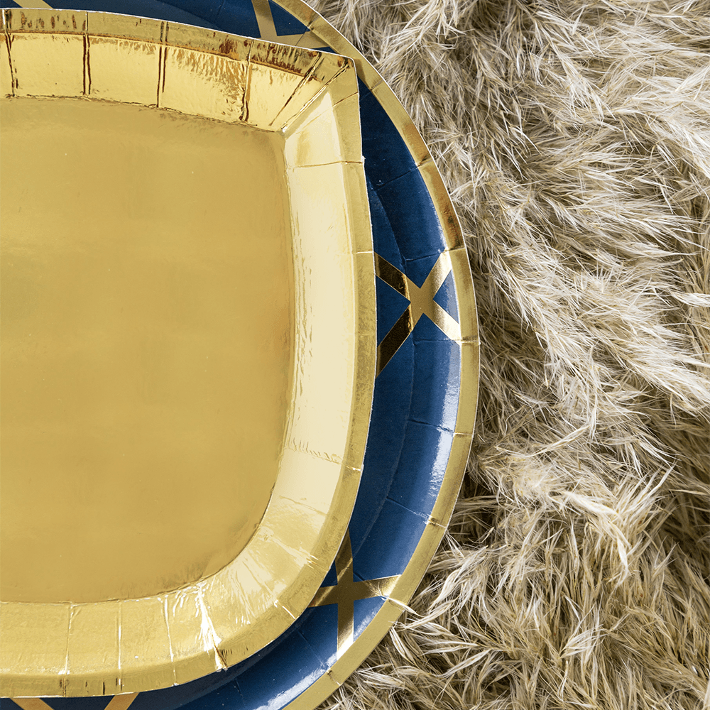 Posh Gold To Go Plates - 3 Size Options
