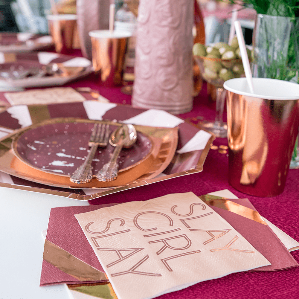 "Slay Girl Slay" cocktail napkins from Jollity & Co