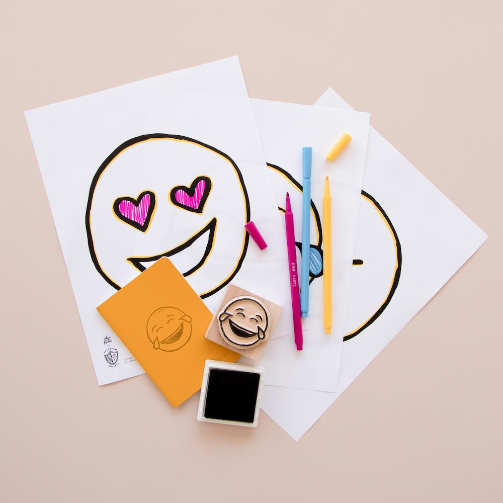 Emoji Rubber Stamp, Shopsweetluluss
