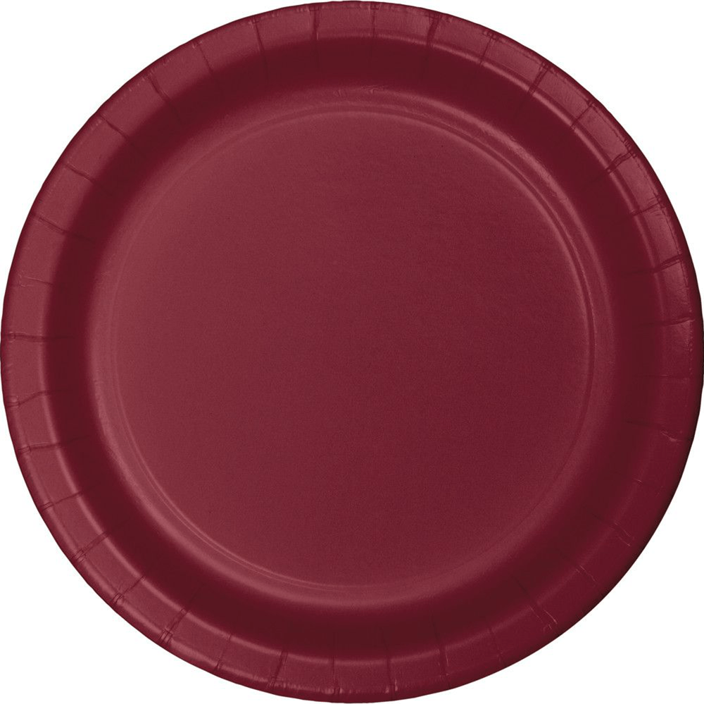 Burgundy Plates - 2 Size Options, Shopsweetluluss