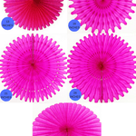 Cerise Fans, 5 Sizes