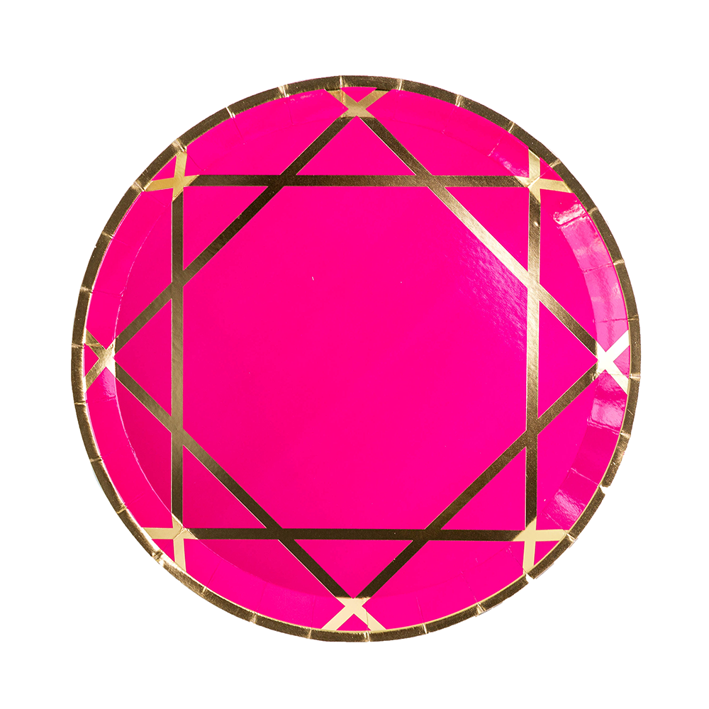 Enchanté Pink Dinner Plates from Jollity & Co 