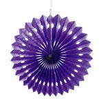 Purple Paper Fans, 5 Sizes