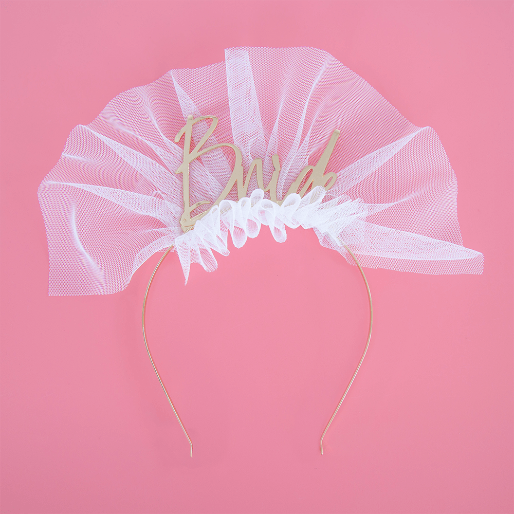 "Bride" Metal Headband, Jollity & Co"Bride" Metal Headband - 2 Color Options, Shopsweetluluss