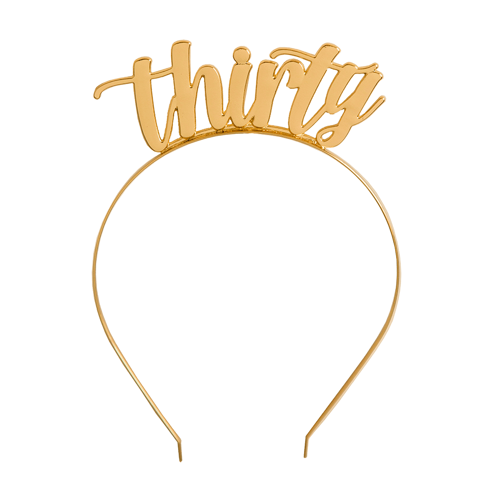 "Thirty" Metal Headband - 2 Color Options, Shopsweetluluss