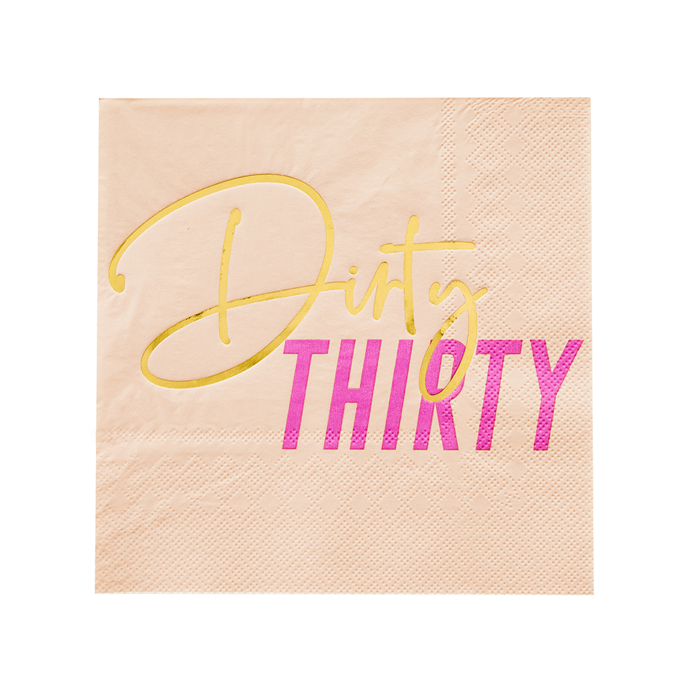 Milestone "Dirty Thirty" Large Napkins, Shopsweetluluss