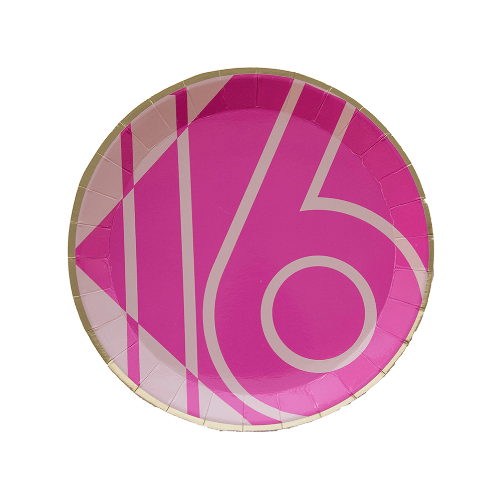 Milestone Sweet 16 Dessert Plates from Jollity & Co
