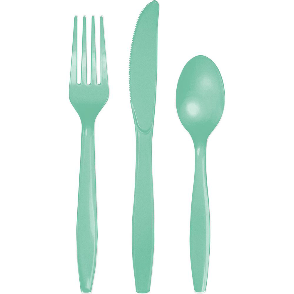 Mint Plastic Flatware