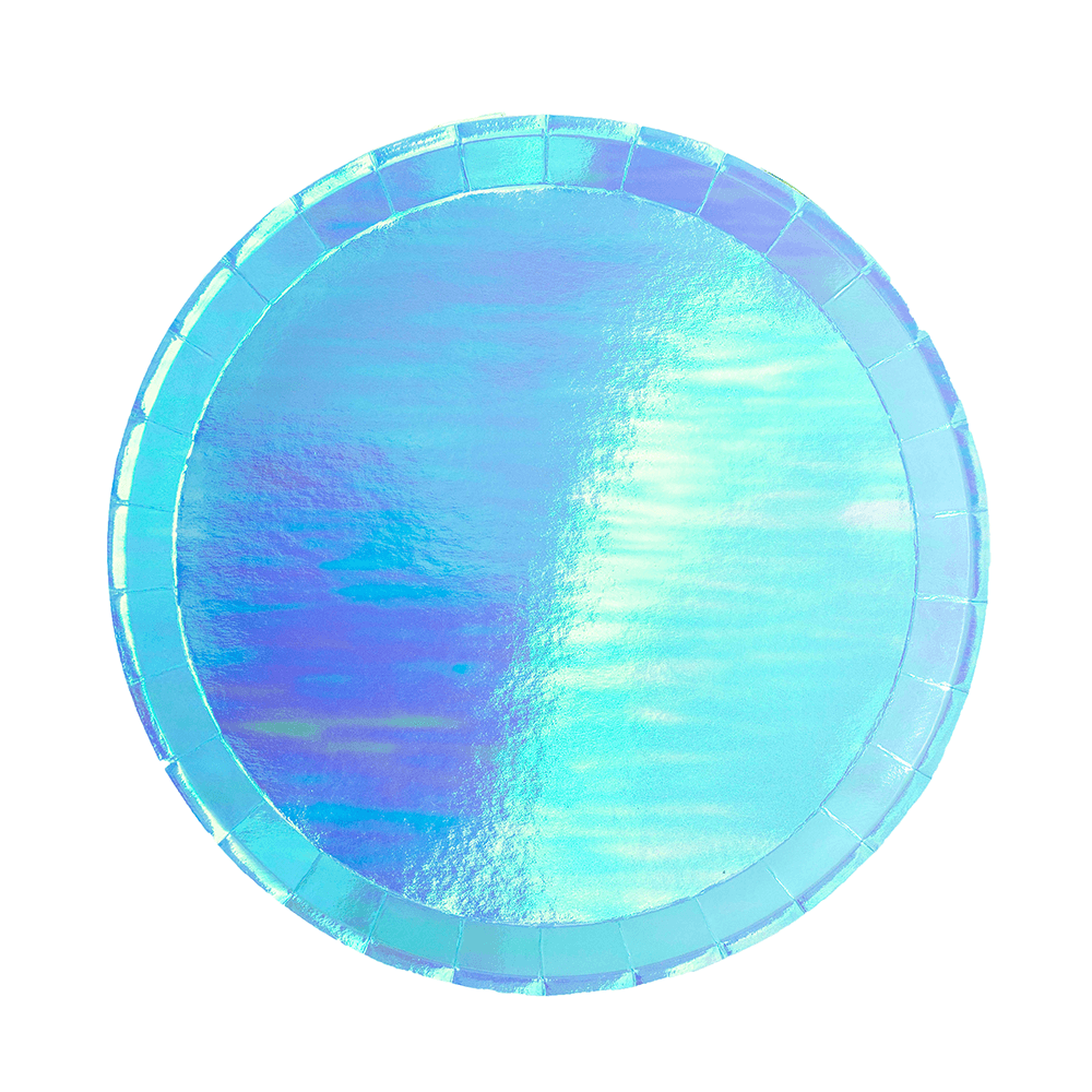 Posh Bubble Mint Round Plates - 2 Size Options