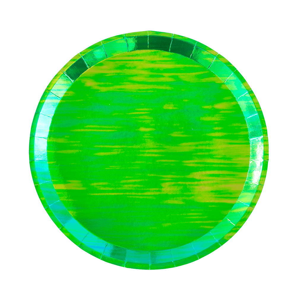 Posh Emerald City Round Plates - 2 Size Options