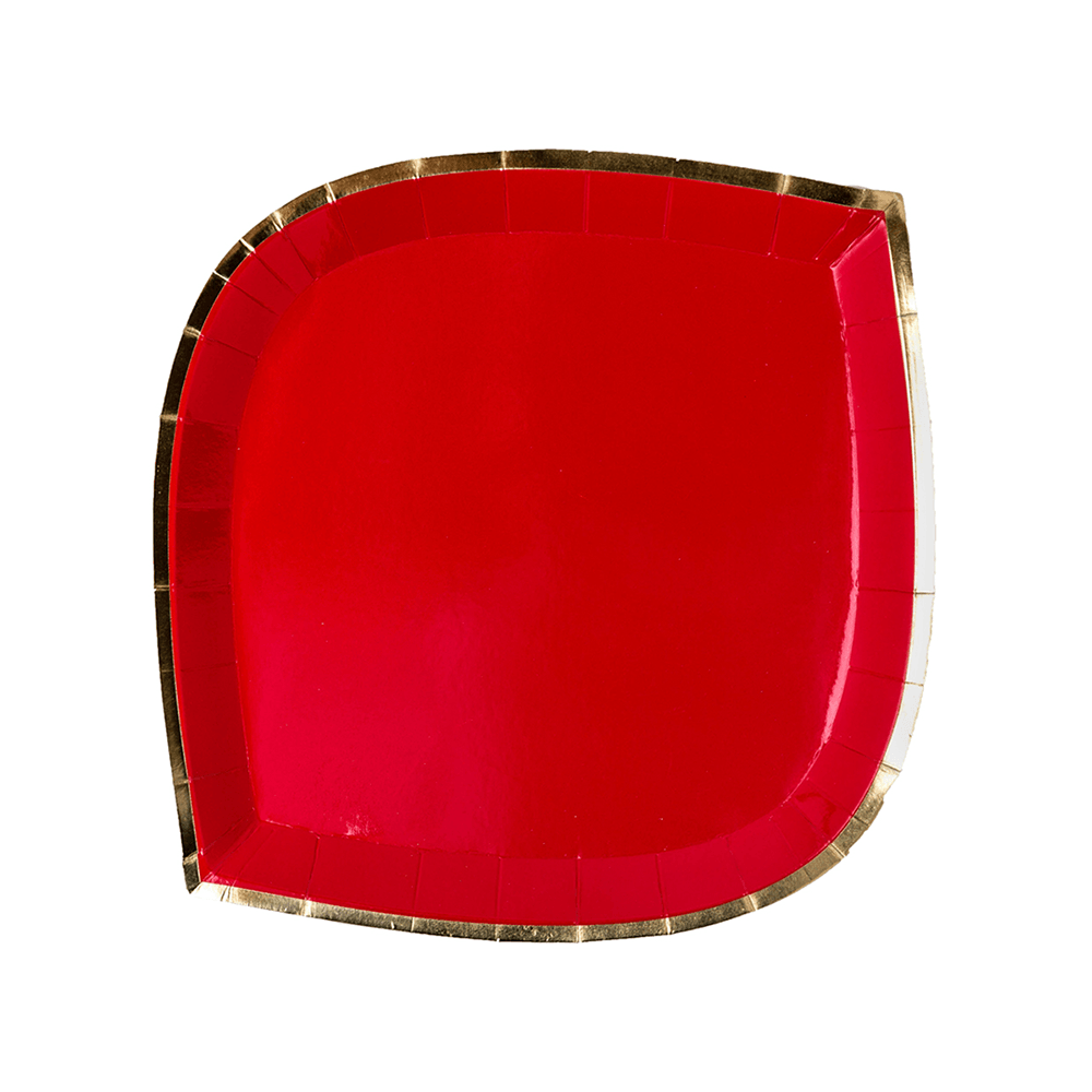Posh Ruby Kiss Plates - 2 Size Options, Shopsweetluluss
