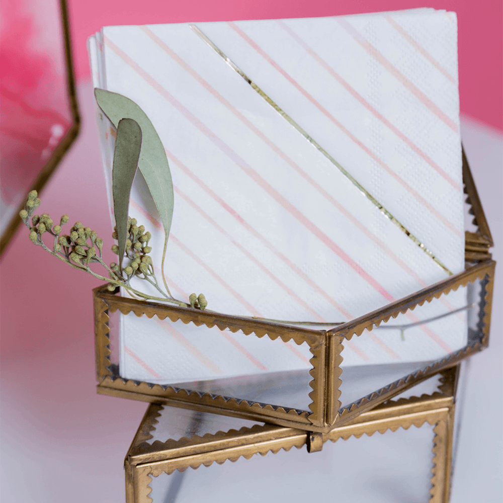 Pretty in Pink Cocktail Napkins from Jollity & Co