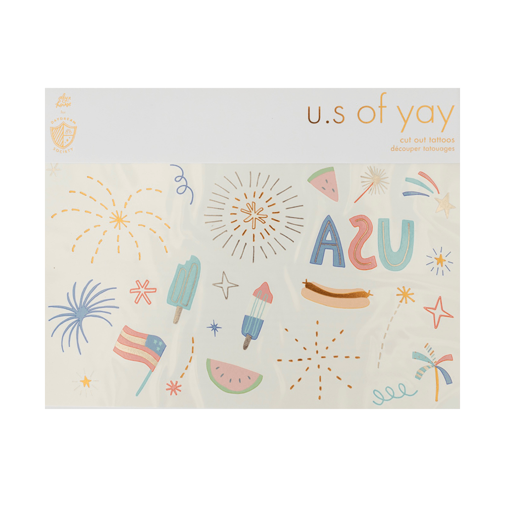U.S. Of Yay Temporary Tattoos, Shopsweetluluss