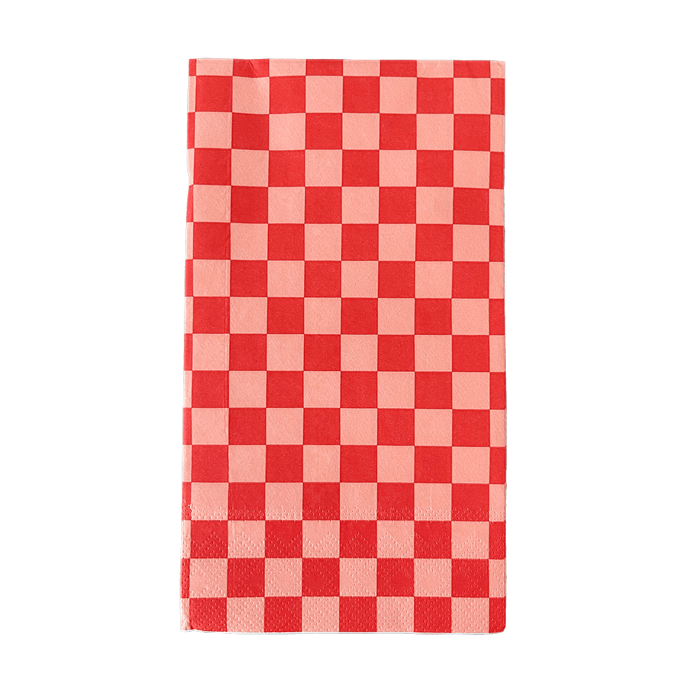 Check It! Cherry Crush Check Guest Napkins