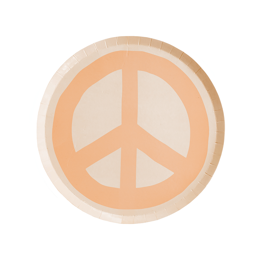 Peace & Love Peace Dessert Plates, Jollity & Co.