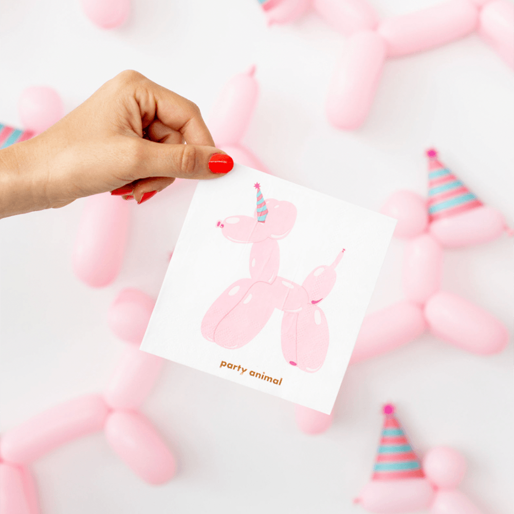 Witty "Party Animal" Cocktail Napkins, Jollity & Co.