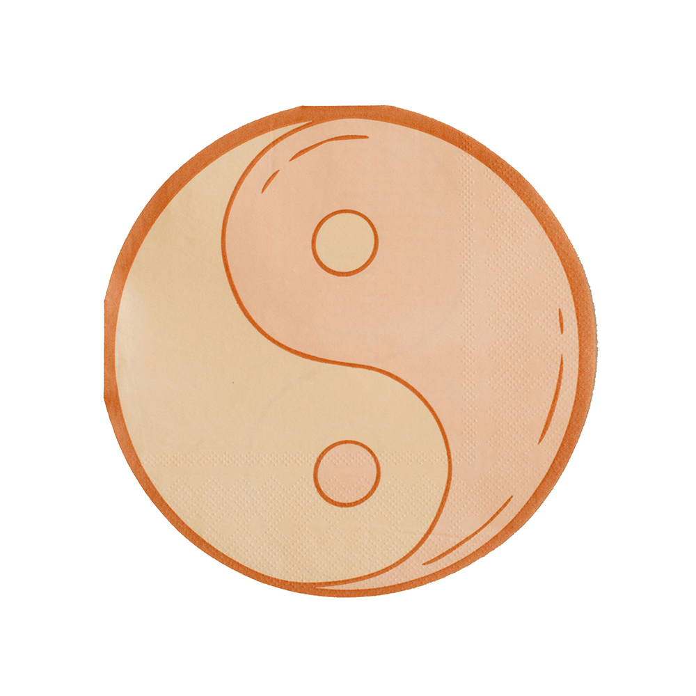 Peace & Love Yin & Yang Large Napkins, Jollity & Co.
