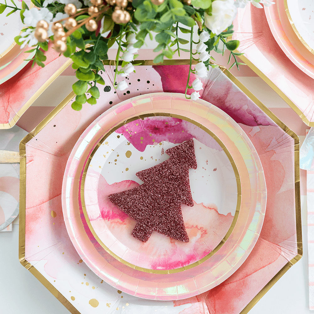 Posh Just Peachy Round Plates - 2 Size Options