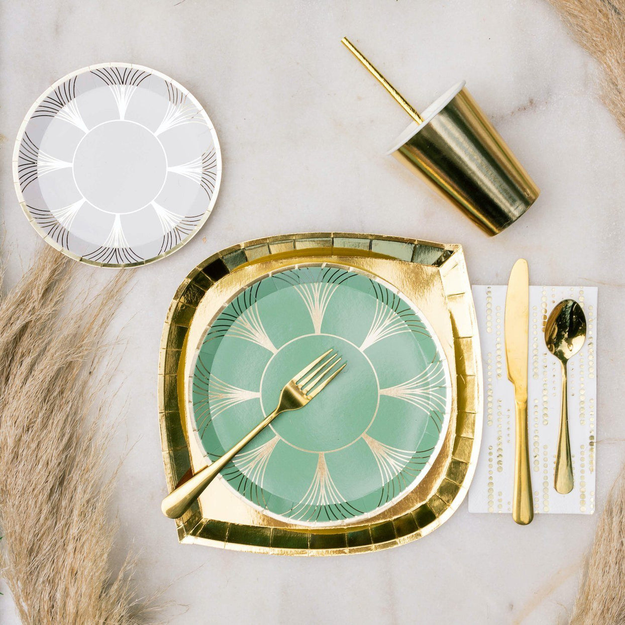 The Gatz Sage Dinner Plates from Jollity & Co