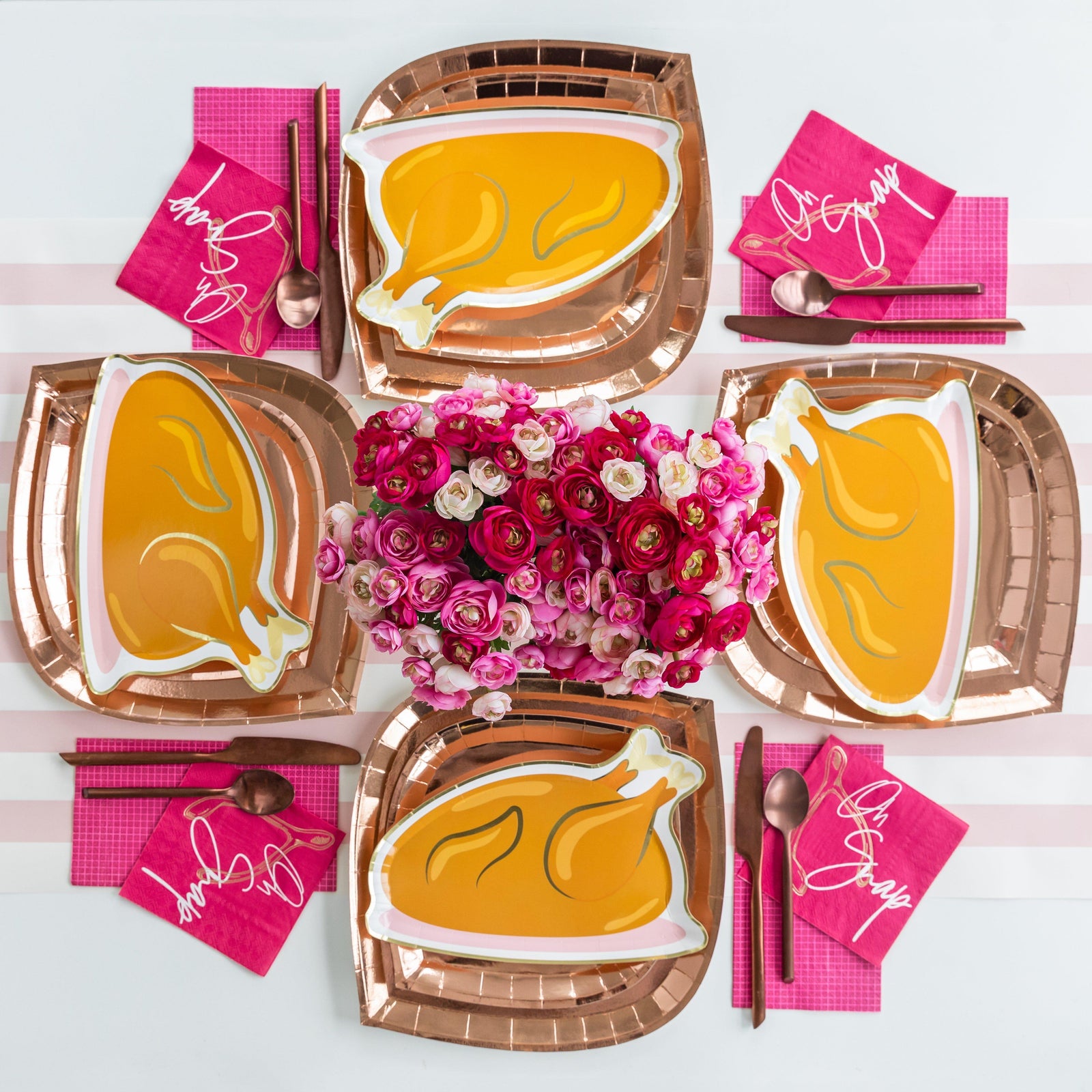 Gather Turkey Dinner Plates from Jollity & Co