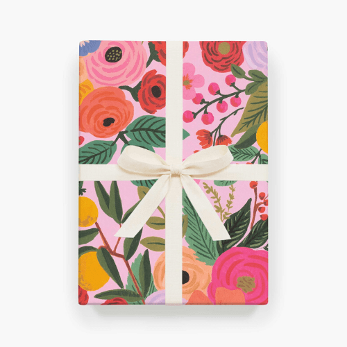 Floral Wrap Sheets, Pink Floral, Jollity & Co
