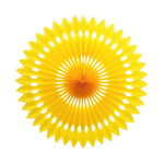 Yellow Paper Fans, 5 Sizes