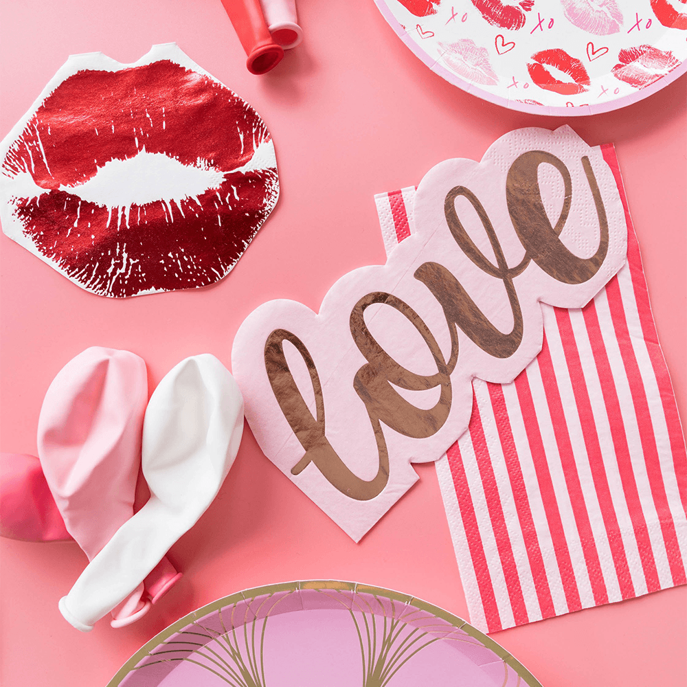 More Party Faves Pink Striped Guest Napkins from Jollity & Co