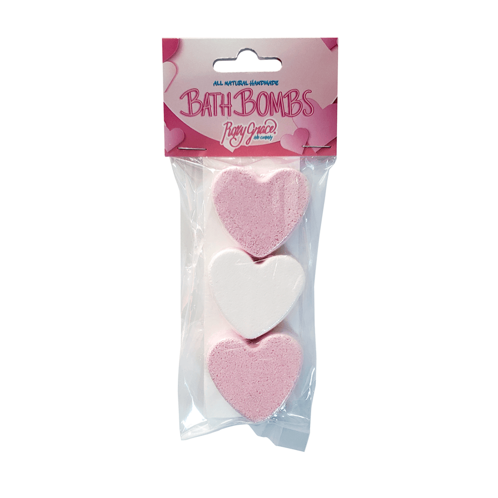 Mini Heart Bath Bombs - Pack of 3, Shopsweetluluss
