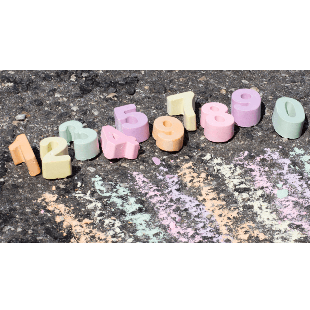Numbers Sidewalk Chalk, Shopsweetluluss