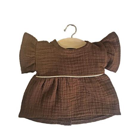 Minikane Daisy Triple Gauze Doll Dress, Chocolate
