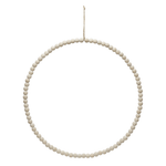 Round Metal & Wood Bead Circle Wreath - 2 Sizes, Shopsweetluluss