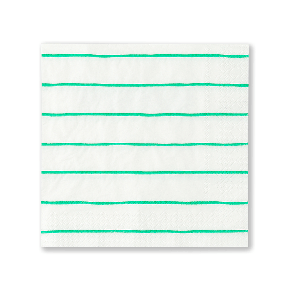 Clover Frenchie Striped Large Napkins, Shopsweetluluss
