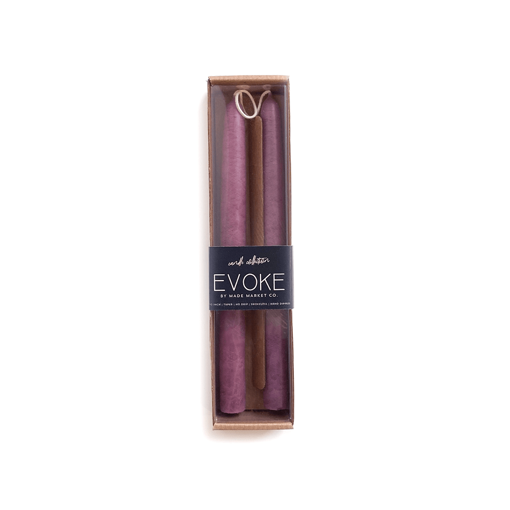 10" Tapered Candles - Velvet, Shopsweetluluss