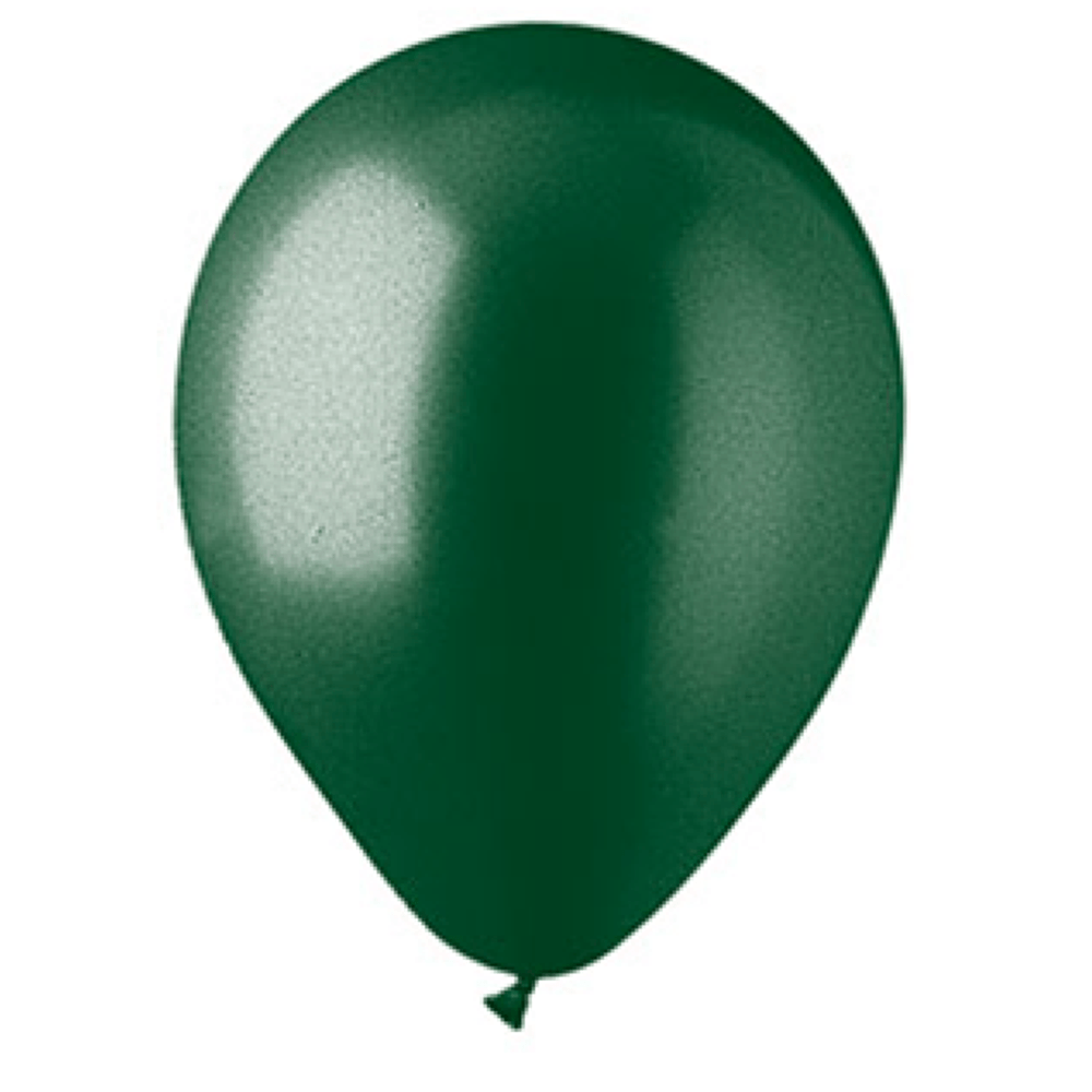11" Latex Balloon, Dark Green, Shopsweetluluss