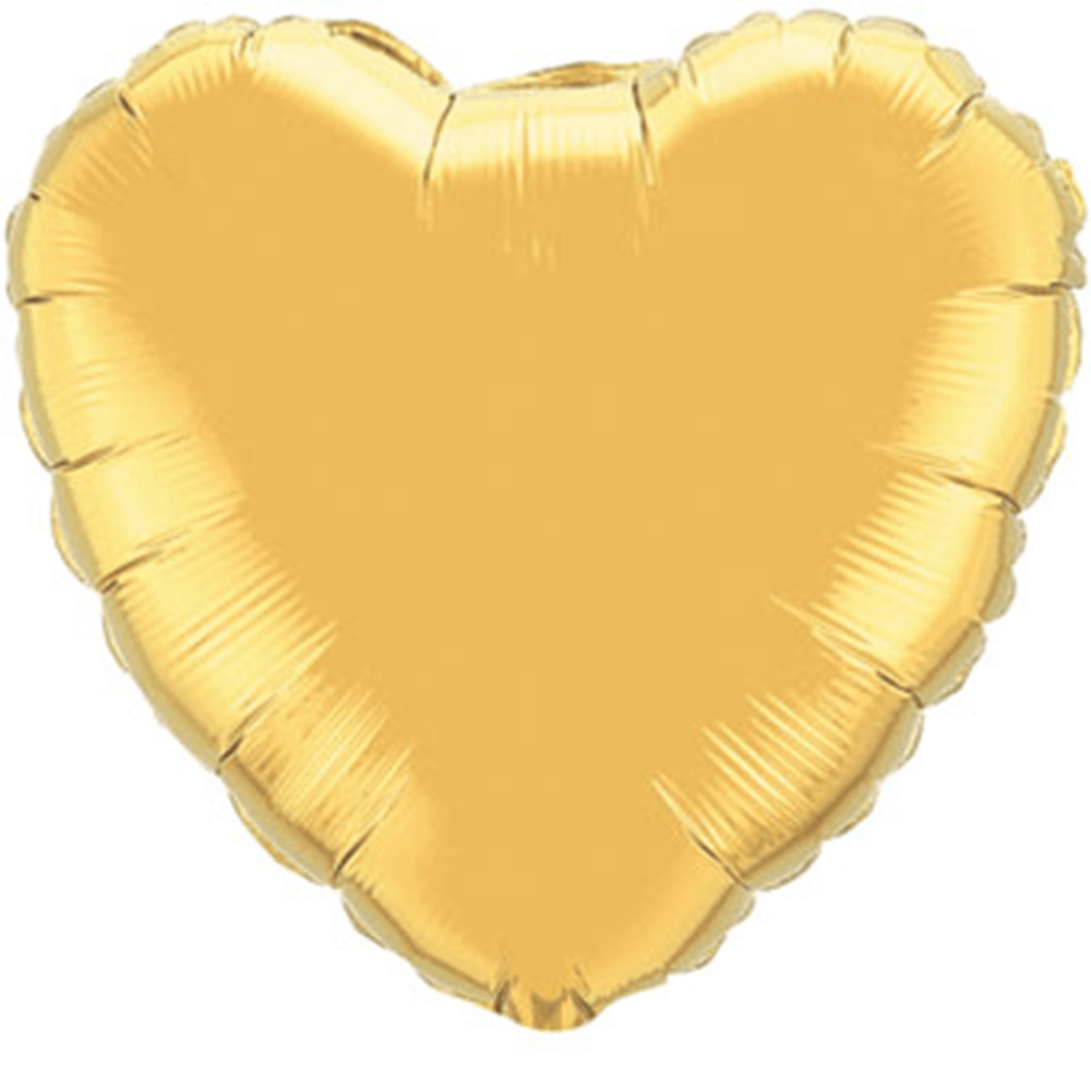 18" Gold Foil Heart Balloon, Shopsweetluluss
