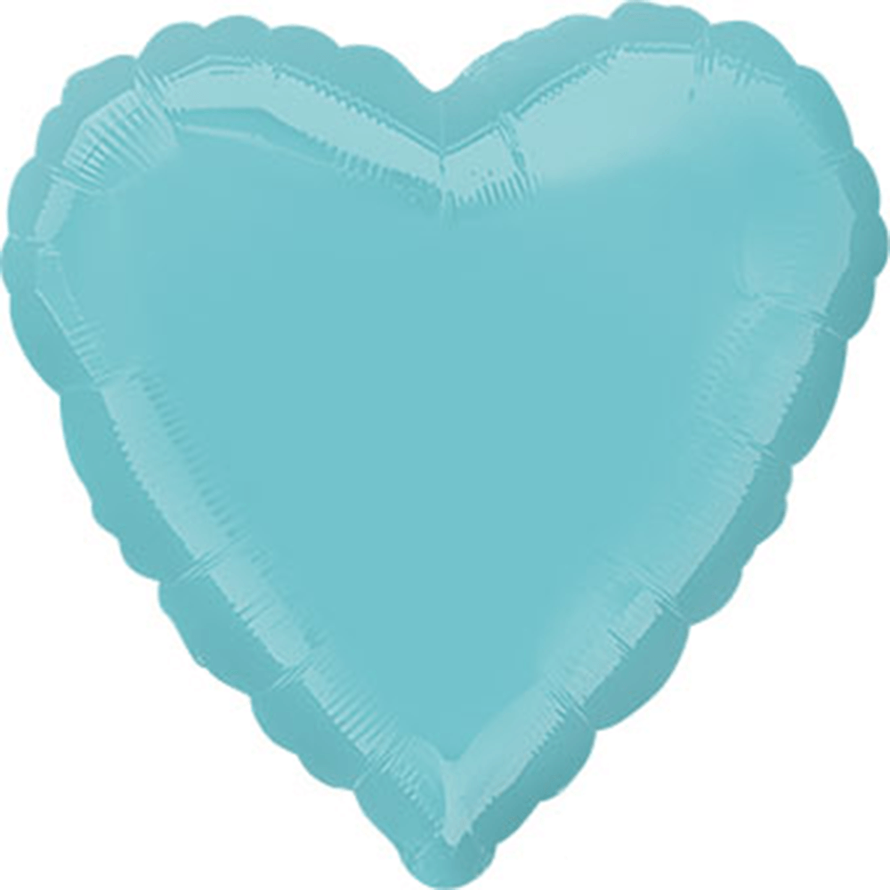 18" Robin's Egg Blue Heart Balloon, Shopsweetluluss