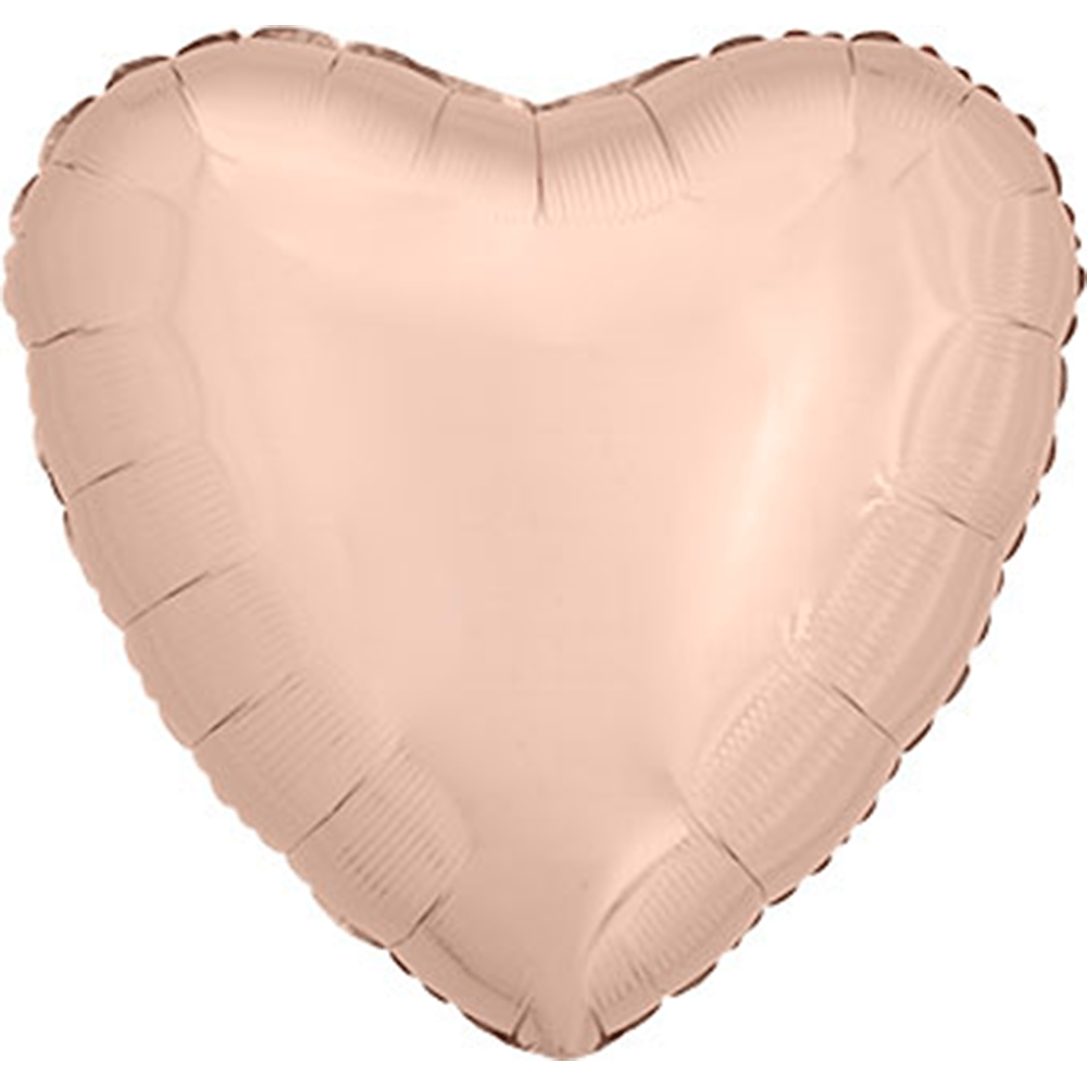 18" Rose Gold Foil Heart Balloon, Shopsweetluluss