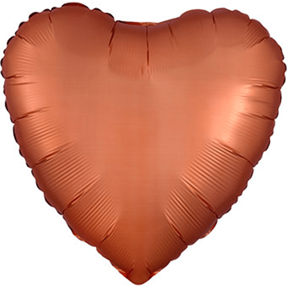 18" Satin Luxe Amber Heart Balloon, Shopsweetluluss