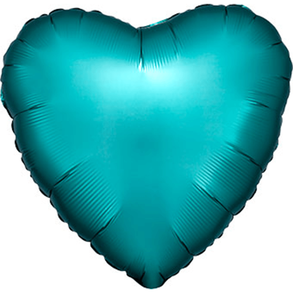 18" Satin Luxe Jade Heart Balloon, Shopsweetluluss
