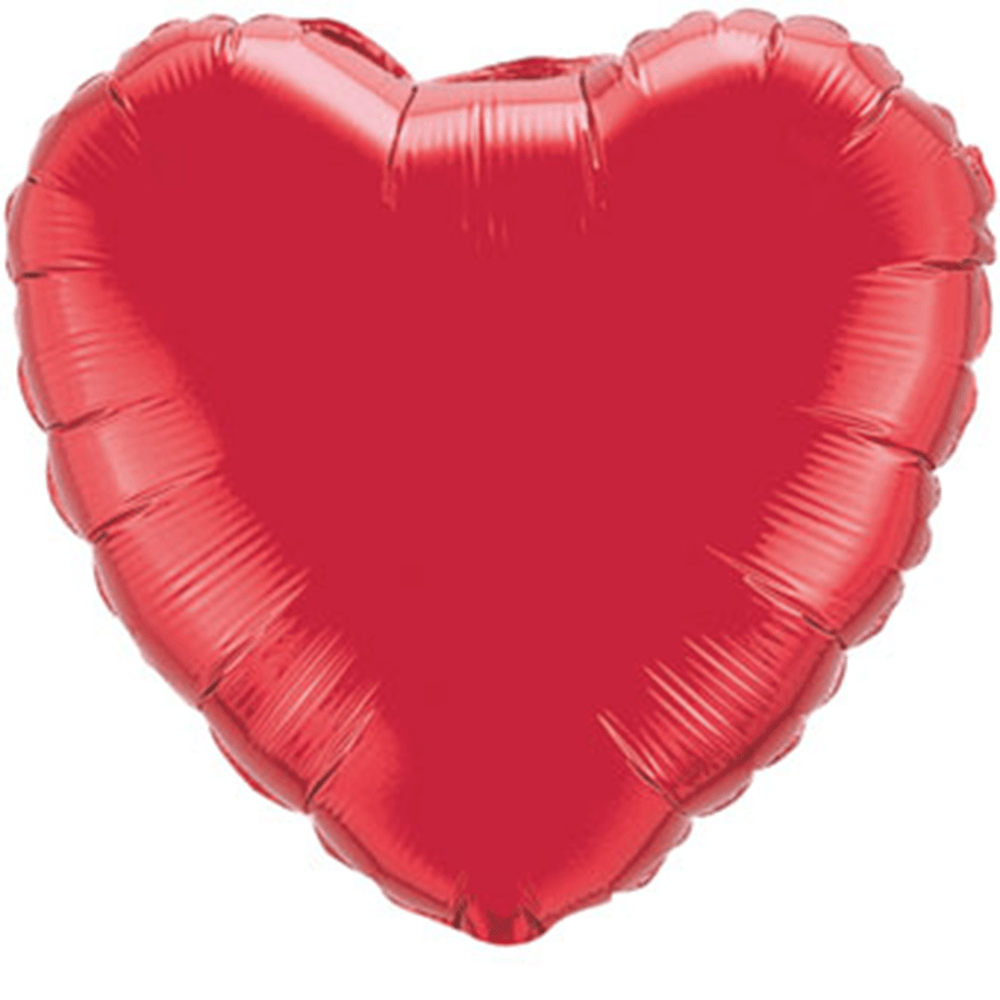 36" Ruby Red Foil Heart Balloon, Shopsweetluluss