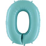 40" Number Balloons, Baby Blue - 10 Options, Shopsweetluluss