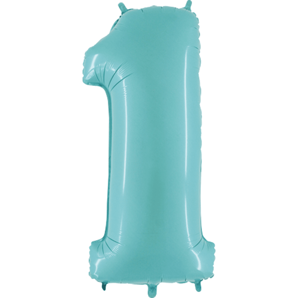 40" Number Balloons, Baby Blue - 10 Options, Shopsweetluluss
