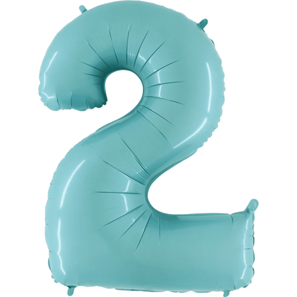 40" Number Balloons, Baby Blue - 10 Options, Shopsweetluluss