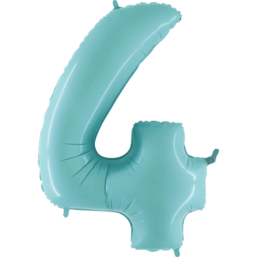 40" Number Balloons, Baby Blue - 10 Options, Shopsweetluluss