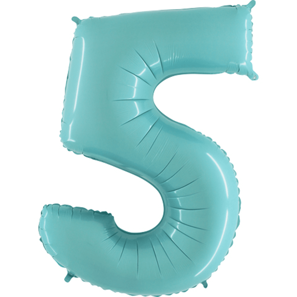 40" Number Balloons, Baby Blue - 10 Options, Shopsweetluluss