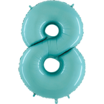 40" Number Balloons, Baby Blue - 10 Options, Shopsweetluluss
