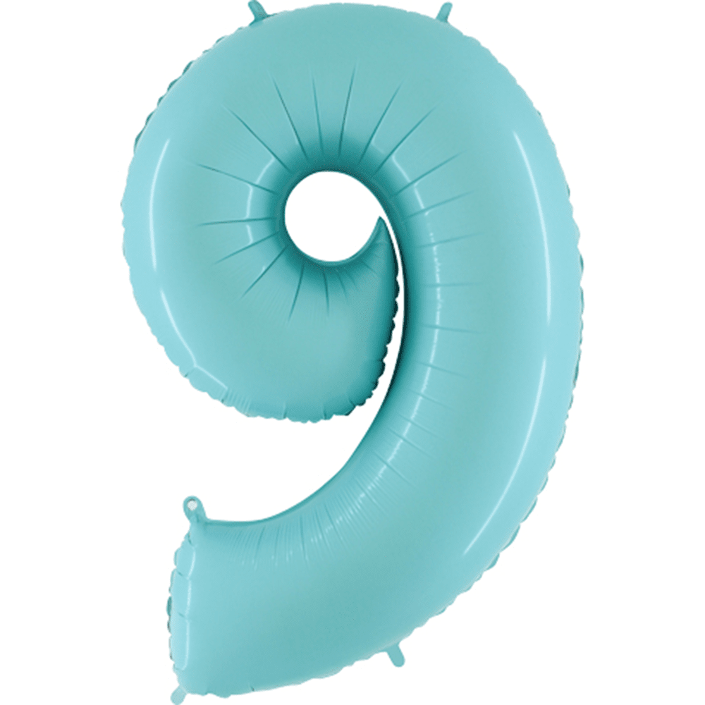 40" Number Balloons, Baby Blue - 10 Options, Shopsweetluluss